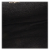 Yves Saint Laurent Vintage - Raffia Tote Bag - Black Beige - Leather Handbag - Luxury High Quality