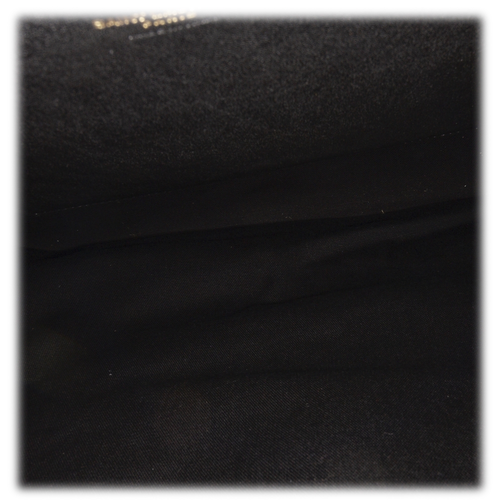 Yves Saint Laurent Vintage - Raffia Tote Bag - Black Beige - Leather Handbag  - Luxury High Quality - Avvenice