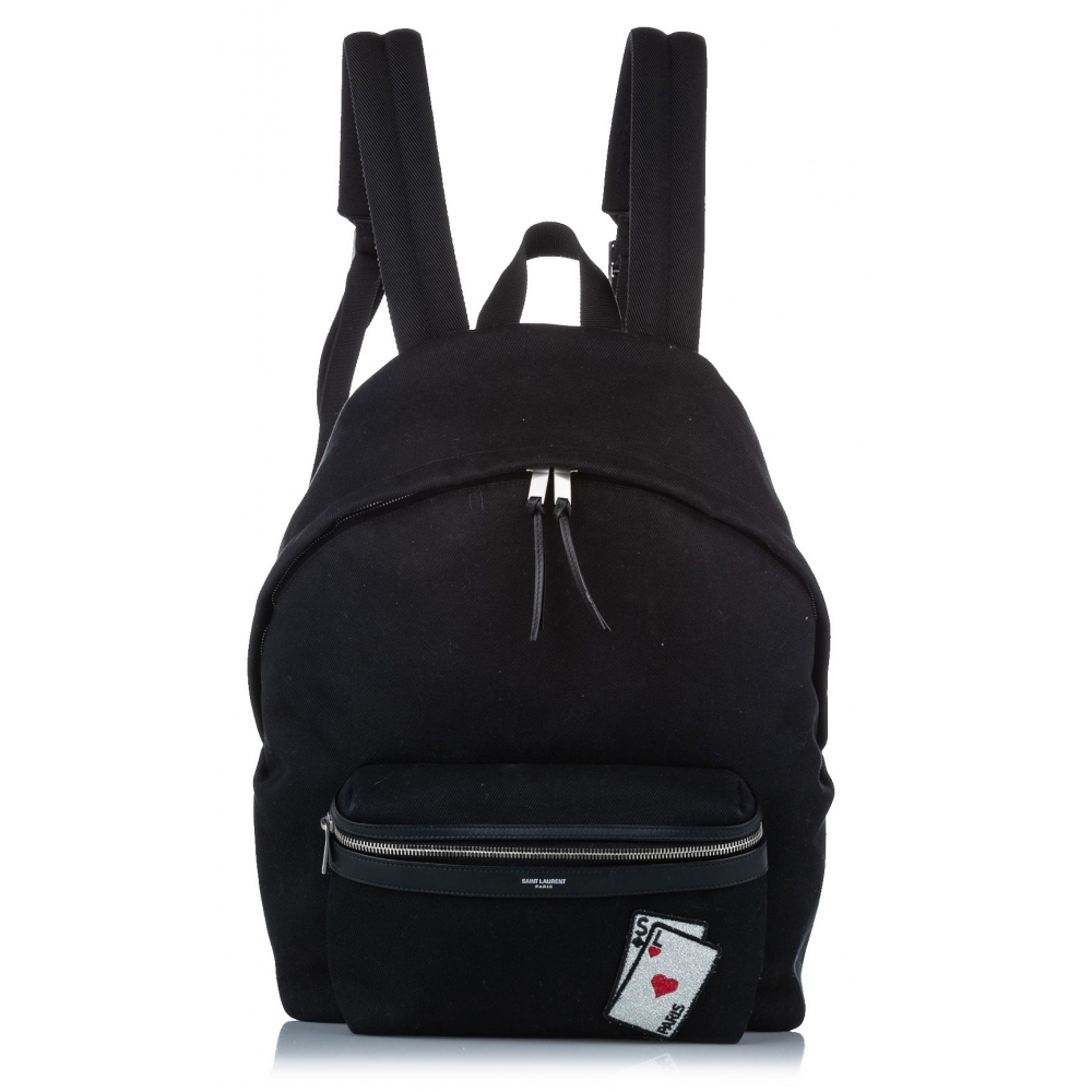 Saint Laurent City Backpack in Black