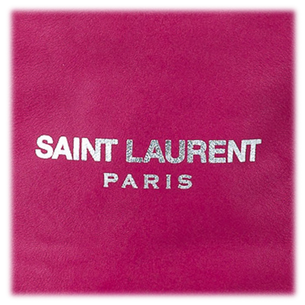 Yves Saint Laurent Red Vintage Leather Bucket Bag