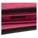 Yves Saint Laurent Vintage - Leather Clutch Bag - Red Black - Leather Handbag - Luxury High Quality