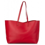 Yves Saint Laurent Vintage - EastWest Leather Tote Bag - Rosso - Borsa in Pelle - Alta Qualità Luxury