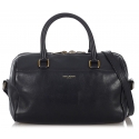 Yves Saint Laurent Vintage - Classic Baby Duffle Leather Satchel - Black - Leather Handbag - Luxury High Quality