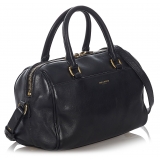 Yves Saint Laurent Vintage - Classic Baby Duffle Leather Satchel - Black - Leather Handbag - Luxury High Quality
