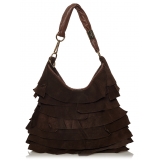Yves Saint Laurent Vintage - Saint Tropez Suede Hobo Bag - Brown - Leather Handbag - Luxury High Quality