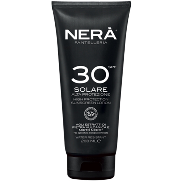 Nerà Pantelleria - Sun Cream High Protection - SPF 30 + UVA and UVB Filters - Face & Body - Professional Cosmetics