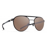 Mykita - Bradley - NO1 - Jet Black Mole Grey Brown - Metal Collection - Sunglasses - Mykita Eyewear