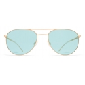 Mykita - Niken - Lite - Champagne Gold Jelly Green - Metal Collection - Sunglasses - Mykita Eyewear