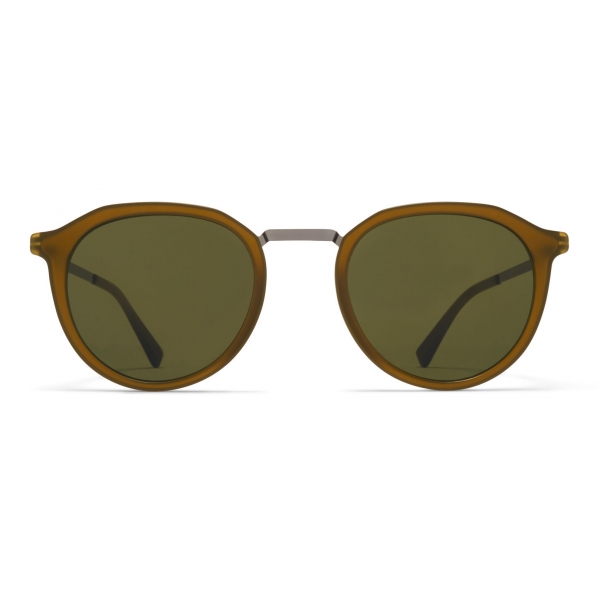 Mykita - Paulson - Lite - Shiny Graphite Brown Green - Acetate & Stainless Steel Collection - Sunglasses - Mykita Eyewear