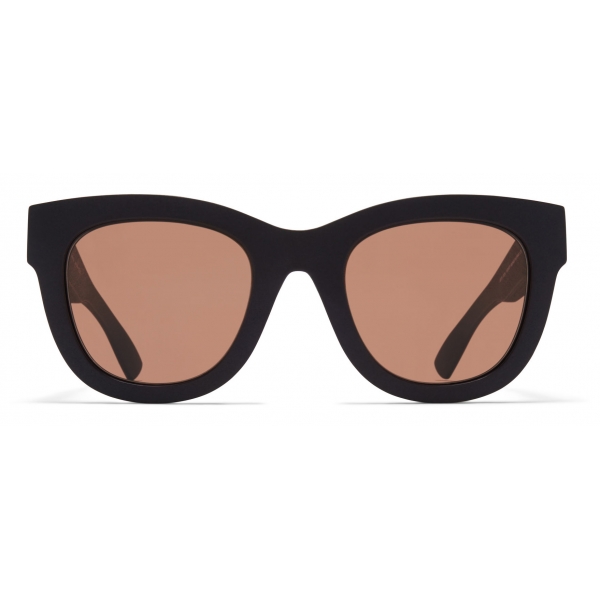 Mykita - Dew - Mykita Mylon - Pitch Black Cruxite Brown - Mylon Collection - Sunglasses - Mykita Eyewear
