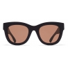 Mykita - Dew - Mykita Mylon - Nero Pece Marrone Cruxite - Mylon Collection - Occhiali da Sole - Mykita Eyewear