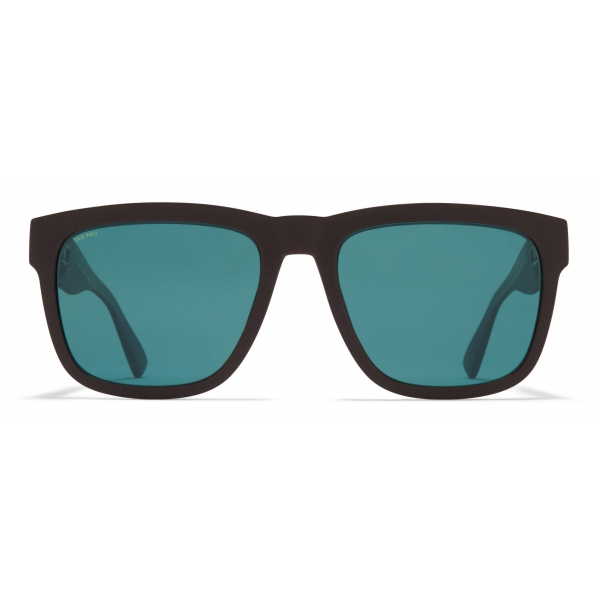 Mykita - Wave - Mykita Mylon - Ebony Brown Ocean Blue - Mylon Collection - Sunglasses - Mykita Eyewear