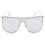 Alexander McQueen - Women's Skull Mask Sunglasses - Silver - Alexander McQueen Eyewear