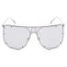 Alexander McQueen - Women's Skull Mask Sunglasses - Silver - Alexander McQueen Eyewear