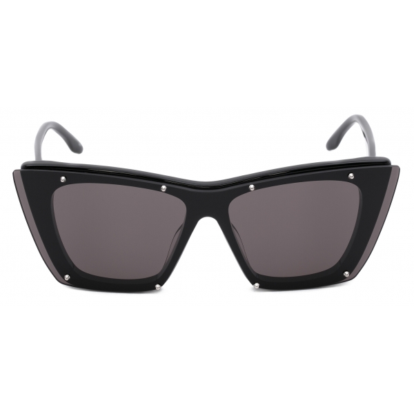 Alexander McQueen - Women's Studs Structure Cat-Eye Sunglasses - Black - Alexander McQueen Eyewear