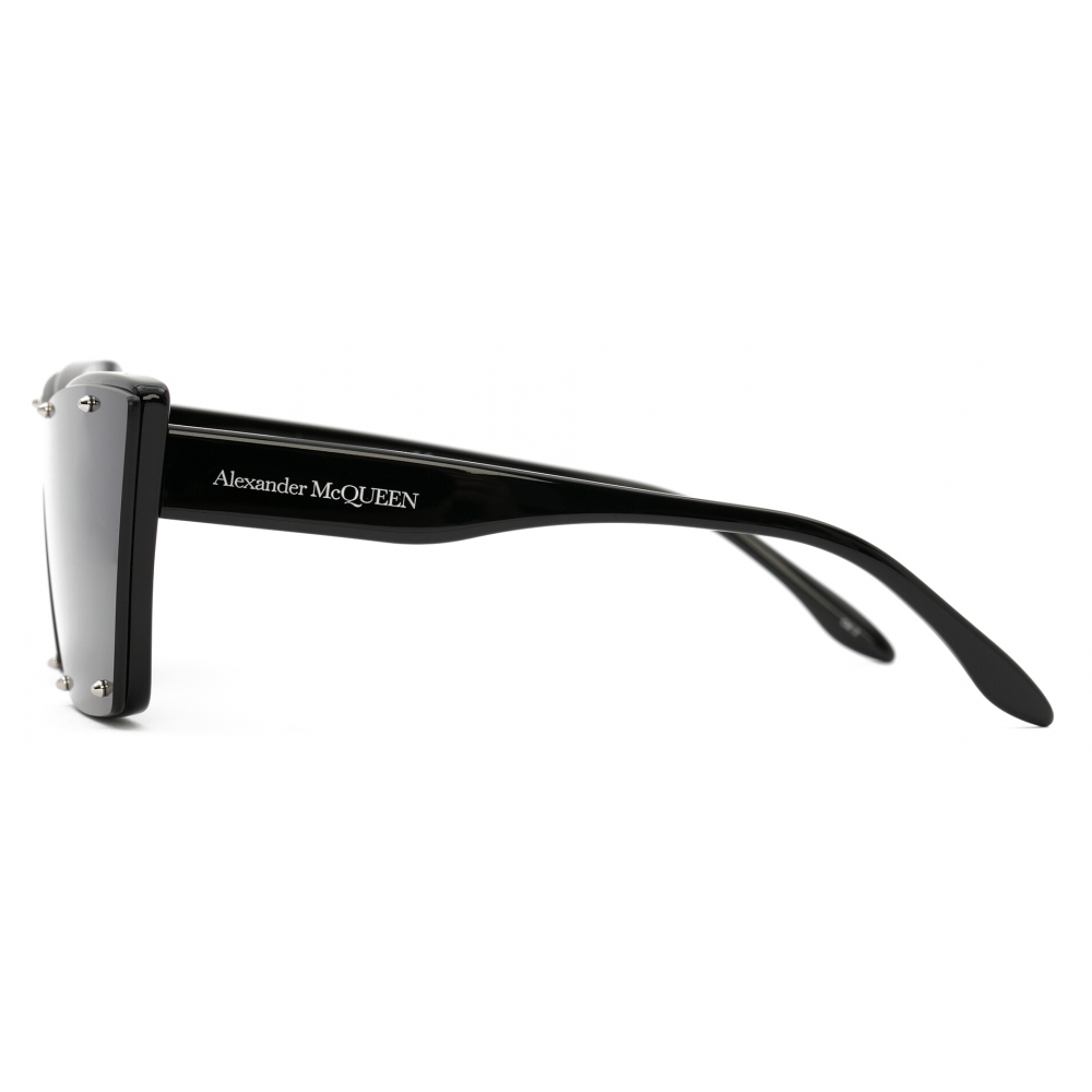 Alexander McQueen - Women's Studs Structure Cat-Eye Sunglasses - Black ...