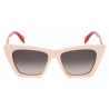 Alexander McQueen - Occhiali da Sole Cat Eye Selvedge da Donna - Rosa - Alexander McQueen Eyewear