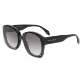 Alexander McQueen - Women's Studs Structure Sunglasses - Black Grey - Alexander McQueen Eyewear