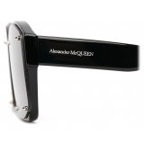 Alexander McQueen - Occhiali da Sole Strutturati Stud da Donna - Nero Grigio - Alexander McQueen Eyewear