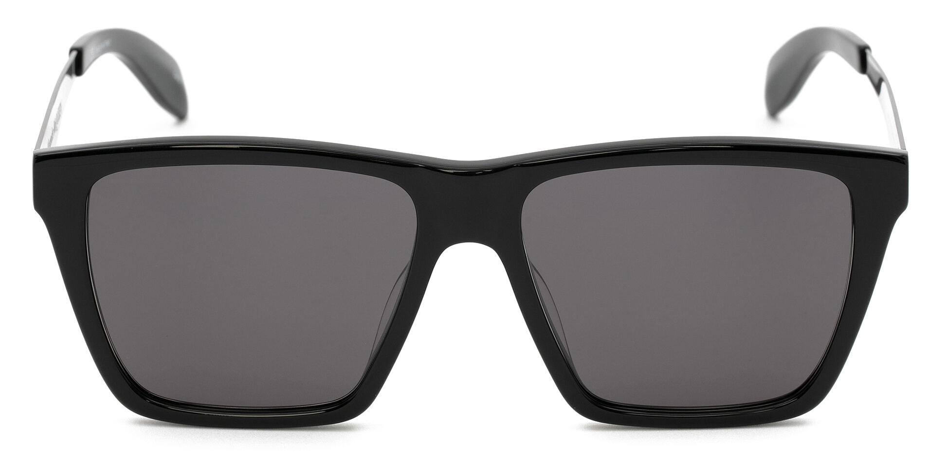 サングラス alexander mcqueen Dark grey acetate The Curve sunglasses Alexander McQueen - Men's McQueen Graffiti Flat Top
