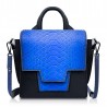 Ammoment - Pitone in Blu Petalo - Borsetta a Tracolla Lexi in Pelle
