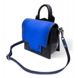 Ammoment - Python in Petale Blue - Leather Lexi Crossbody Bag