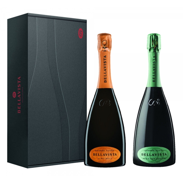 Bellavista - Alma Gift Box - Grande Cuvée Alma Brut + Alma Non Dosato - Franciacorta D.O.C.G. - Limited Edition - 750 ml