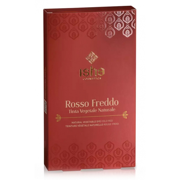 Isha Cosmetics - Hennè Rosso Freddo - Tinta Naturale per Capelli - Naturale - Vegetale - Sapone Esclusivo Biologico