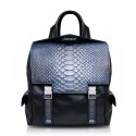 Ammoment - Python in Calcite Grey - Leather Zane Small Backpack