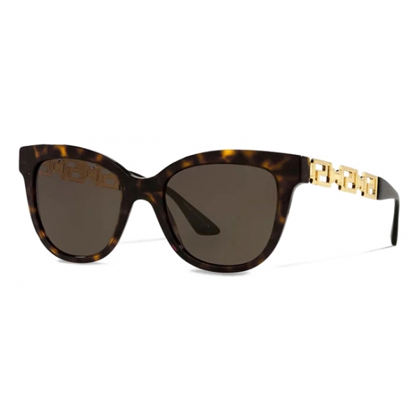 Versace - Sunglasses Greca Cat-Eye - Havana - Sunglasses - Versace Eyewear
