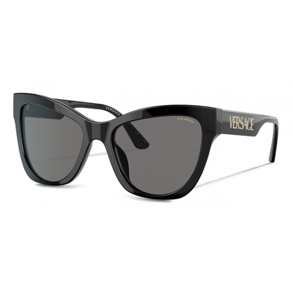 Versace - Sunglasses with 90s Versace Logo - Gold Black - Sunglasses - Versace Eyewear