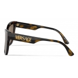 Versace - Occhiale da Sole con Logo 90s Versace - Havana - Occhiali da Sole - Versace Eyewear