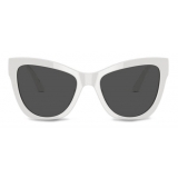 Versace - Occhiale da Sole con Logo 90s Versace - Bianco - Occhiali da Sole - Versace Eyewear
