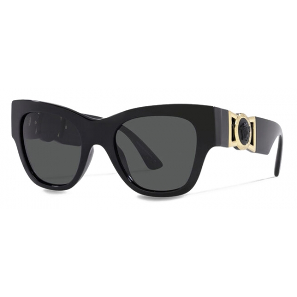 Versace Sunglasses Medusa Biggie Butterfly Black Sunglasses Versace Eyewear Avvenice 