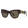 Versace - Occhiale da Sole Medusa Biggie Butterfly - Havana - Occhiali da Sole - Versace Eyewear