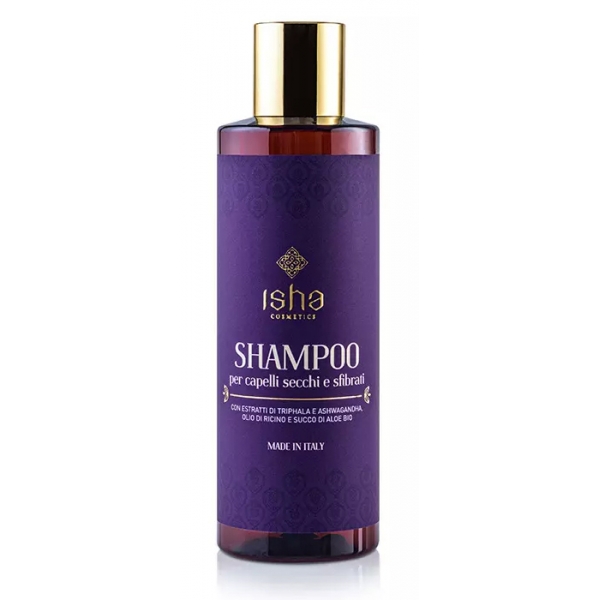 Isha Cosmetics - Shampoo per Capelli Secchi e Sfibrati - Naturale - Vegetale - Sapone Esclusivo Biologico