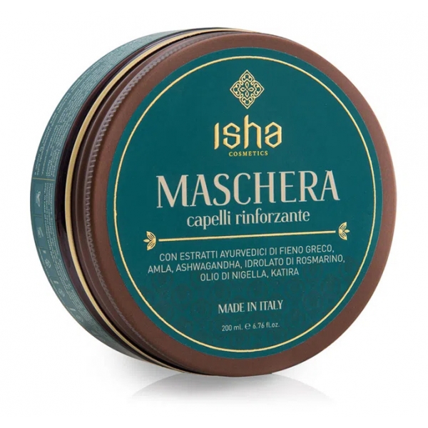 Isha Cosmetics - Maschera Capelli Rinforzante - Naturale - Vegetale - Sapone Esclusivo Biologico