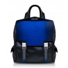 Ammoment - Python in Petale Blue - Leather Zane Small Backpack