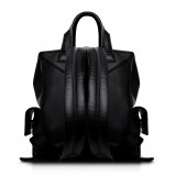 Ammoment - Python in Black - Leather Zane Small Backpack