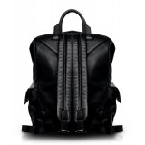 Ammoment - Caiman in Degrade Navy-Black - Leather Zane Large Backpack