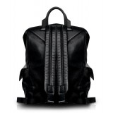 Ammoment - Caiman in Degrade Coal New Age - Leather Zane Large Backpack