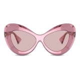 Versace - Occhiale da Sole Medusa Bubble - Rosa Trasparente - Occhiali da Sole - Versace Eyewear