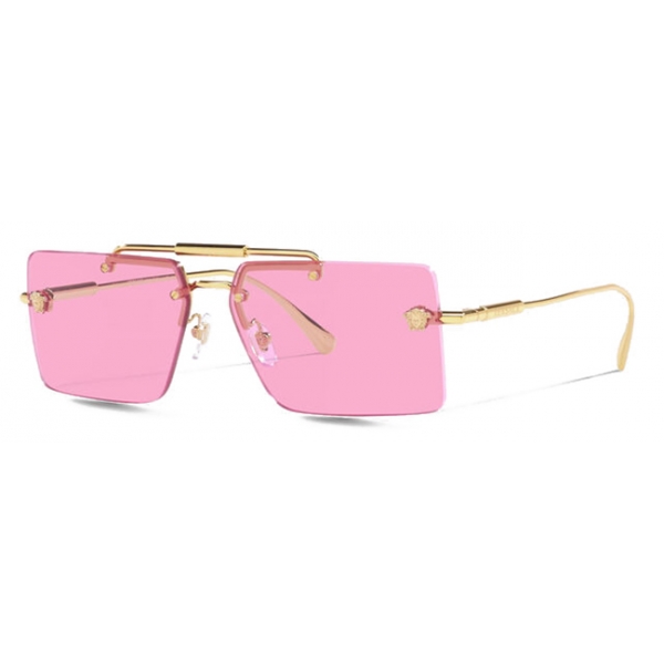 Versace - Sunglasses Medusa Glam - Gold Fuchsia - Sunglasses - Versace Eyewear