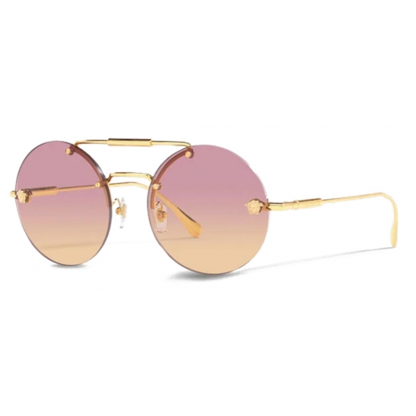 Versace - Sunglasses Medusa Glam - Gold Fuchsia Orange Pink - Sunglasses - Versace Eyewear