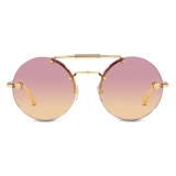 Versace - Sunglasses Medusa Glam - Gold Fuchsia Orange Pink - Sunglasses - Versace Eyewear