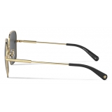Versace - Occhiale da Sole Medusa Glam - Oro Grigio Scuro - Occhiali da Sole - Versace Eyewear