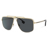 Versace - Occhiale da Sole Medusa Focus - Oro Grigio Scuro - Occhiali da Sole - Versace Eyewear