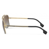 Versace - Occhiale da Sole Medusa Focus - Oro Marrone - Occhiali da Sole - Versace Eyewear