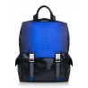 Ammoment - Python in Petale Blue - Leather Zane Large Backpack