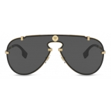 Versace - Occhiale da Sole Medusa Mesmerize - Oro Grigio Scuro - Occhiali da Sole - Versace Eyewear